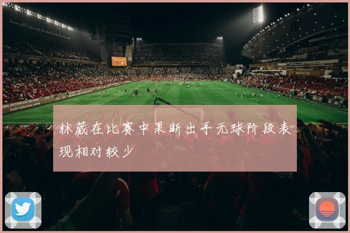 林葳在比赛中果断出手无球阶段表现相对较少